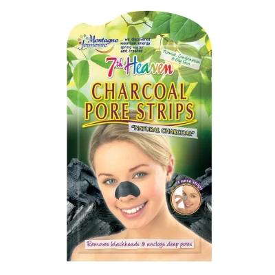 Afbeelding van Montagne Jeunesse 7th Heaven Charcoal Pore Strips 3 stuks