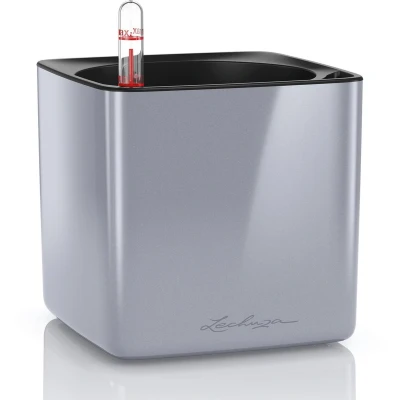 Afbeelding van Lechuza Cube Glossy 14 Titanium Dust hoogglans