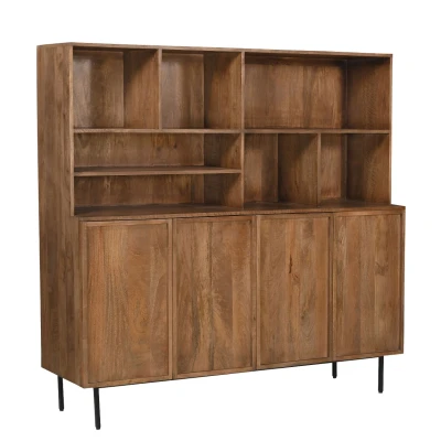 Afbeelding van Livingfurn Kabinetkast Elan 180x150x45 cm Mangohout