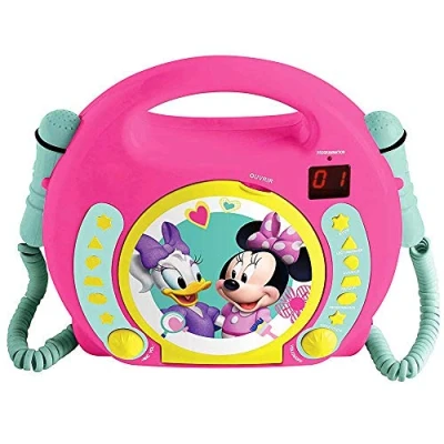 Afbeelding van Minnie Mouse Draagbare CD Speler met 2 Microfooons 3380743063416