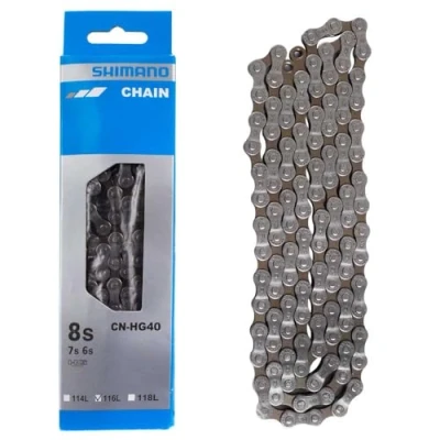Image de SHIMANO Chaine 6/7/8 V HG 40 116, Noir, Taille unique