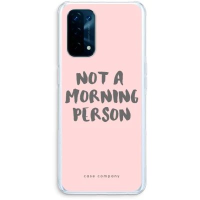 Afbeelding van Case Company® hoesje geschikt voor Oppo A93 5G Morning person Soft Cover Telefoonhoesje Bescherming aan alle Kanten en Schermrand