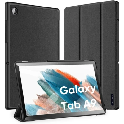 Afbeelding van Dux Ducis Tablet hoes geschikt voor Samsung Galaxy Tab A9 (2023) Domo Tri fold Case Auto Wake/Sleep functie 8.7 inch Zwart