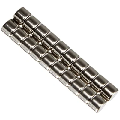 Afbeelding van First4magnets F334 25 neodymium magneten 4 mm diameter x 3 dikte N42, gewicht 0,54 kg (20 stuks), zilver