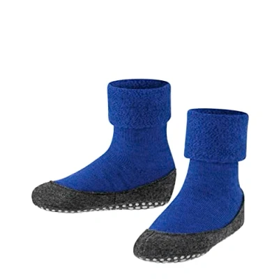 Image de FALKE Mixte enfant Cosyshoe K Hp laine picots sur la semelle Chaussettes Chaussons, Bleu Cobalt Blue 6054, 35/36 EU