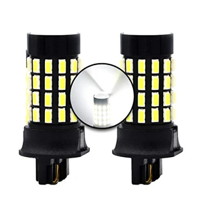 Afbeelding van MCK Auto LED lampen PW24W Canbus DRL daglicht wit 6000K zeer helder en foutloos slank compact formaat met projector bovenaan, compatibel F30 F31 CC