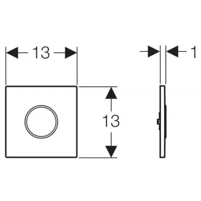 Afbeelding van Geberit Sigma 10 urinoirsturing netvoeding