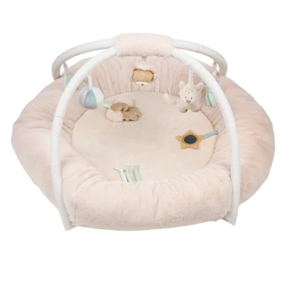 Afbeelding van Nattou FLO, ERNEST &amp; OLI Speeltapijt met bogen 91 cm Beige