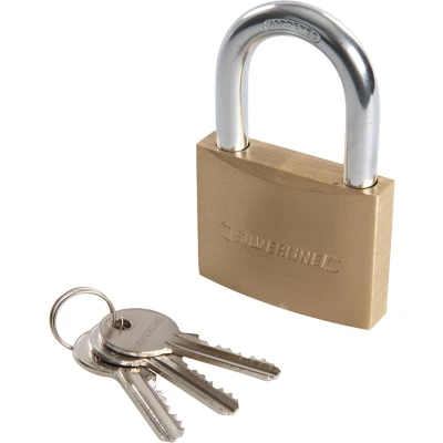 Afbeelding van Silverline Messing hangslot 60 mm