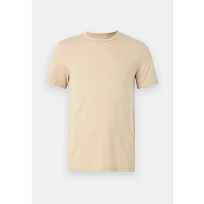 Afbeelding van Guess AIDY TEE Tshirt basic, Heren, Maat: Large, Neutral sand