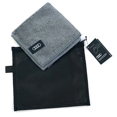 Afbeelding van Audi 4K4096325 microvezel reinigingsdoek onderhoudsdoek met logo ringen
