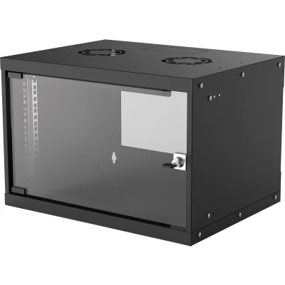Afbeelding van Intellinet Basic Line 6HE 19inch wandkast (b x h d) 540 353 400 mm 6 HE Zwart (RAL 9005)