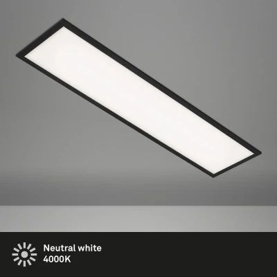 Afbeelding van Briloner Verlichting LED paneel, plafondlamp, plafondlamp 22 Watt, 2.200 lumen, 4.000 Kelvin, wit zwart