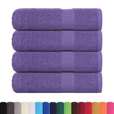 Afbeelding van vidaXL Handdoeken 4 st 50x100 cm 360 g/m² 100% katoen paars