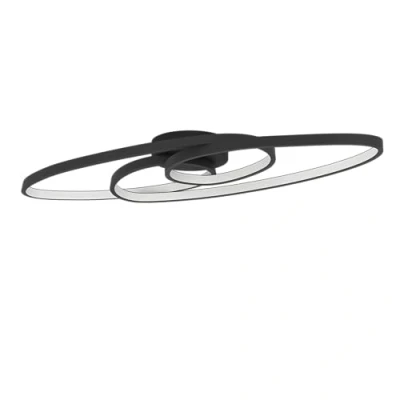 Afbeelding van EGLO Gianella Plafonnière LED Aluminium;Staal;Kunststof Zwart;Wit