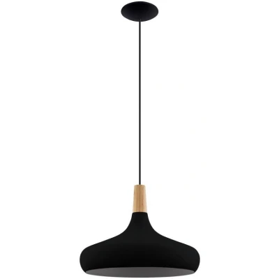 Afbeelding van EGLO Sabinar Hanglamp E27 Ø 40 cm Zwart/Bruin