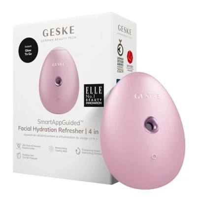 Afbeelding van GESKE SmartAppGuided™ Facial Hydration Refresher 4 in 1 Waterverstuiver Gezichtsstomer Waterspray Face Mist Gezichtsreinigingsapparaat Cosmetica Natuurlijke glans