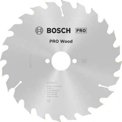 Image de BOSCH 2608641185 Lame de scie circulaire Optiline Wood, 190 x 30 2 mm, 24T