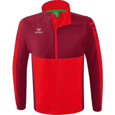 Afbeelding van Six Wings jack met afneembare mouwen rood/bordeaux / L