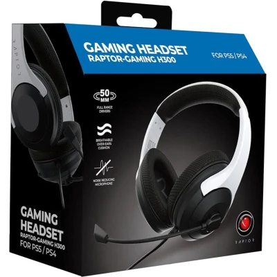 Afbeelding van Raptor Gaming H300 Bedrade Stereo Headset Wit voor PS4/PS5 Xbox Series X S en Windows 10 11