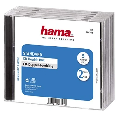 Afbeelding van Hama Cd Box Dubbel 5 Pak Geseald