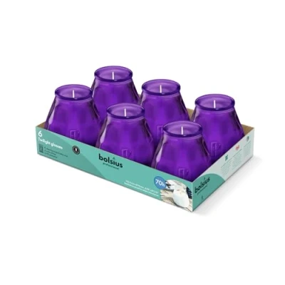 Afbeelding van Bolsius Twilight Paars 6x
