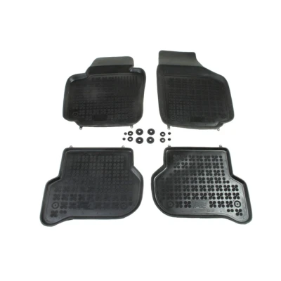 Afbeelding van REZAW PLAST 200106 Vloermatset Rubber voor en achter 4 Zwart Op maat gemaakt VOLKSWAGEN: Golf Plus / Crossgolf