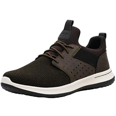 Afbeelding van Skechers Delson Camben Sneakers voor heren, Chocolade