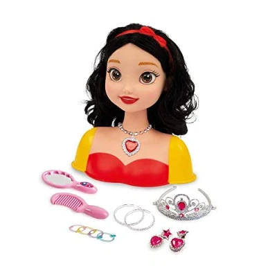Afbeelding van Grandi Giochi Princess Styling Head Sneeuwwitje, kappershoofd met accessoires inbegrepen, GG02998