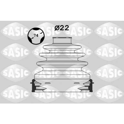 Afbeelding van SASIC 1906010 Aandrijfashoes Versnellingsbak zijde FORD: Focus 2, 2 Kombi, C Max