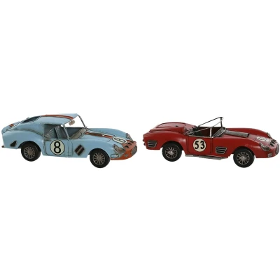 Afbeelding van Decoratieve figuren Home ESPRIT Blauw Rood Vintage 31 x 12 9 cm (2 Stuks)