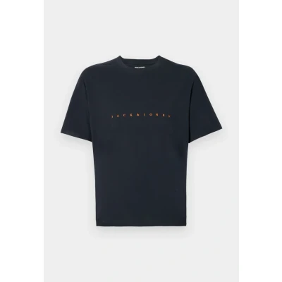 Afbeelding van Jack &amp; Jones Jjestar TEE SS Tshirt print, Heren, Maat: Large, Dark navy