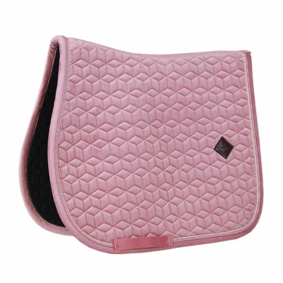 Afbeelding van Kentucky Zadeldekje Velvet Springen Old Rose Full