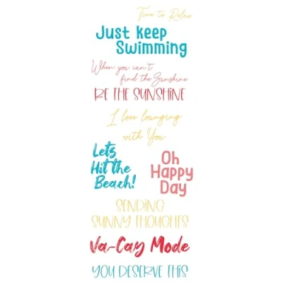 Afbeelding van Sizzix Clear Stamps by Catherine Pooler Va Cay Mode (10pcs) (666657)