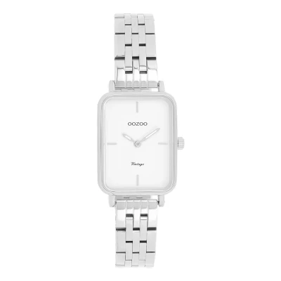 Afbeelding van OOZOO Vintage series Zilverkleurige horloge met roestvrijstalen armband C20416