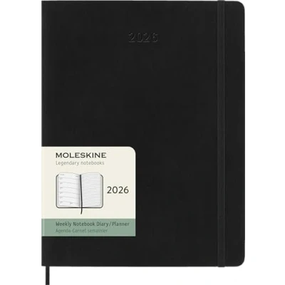 Afbeelding van Moleskine 12 Maanden Agenda 2026 Wekelijks XL Zachte Kaft Zwart