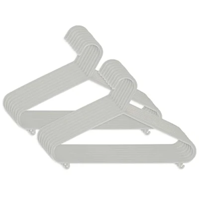 Image de Bieco Cintres Enfants 16 pcs. Gris Longueur Environ 30 cm Cintre Bébé Bebe Fille Ceintres pour Enfant Lot Ceintre Garcon