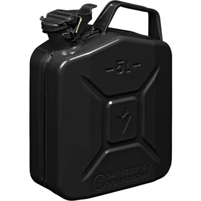 Afbeelding van Pro Plus Jerrycan 5 liter Metaal Zwart UN en TÜV/GS Gekeurd
