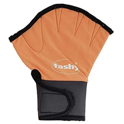 Afbeelding van Fashy Aqua 446234 Zwemhandschoenen Oranje,Zwart S