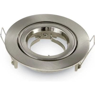 Afbeelding van GU10 Armatuur VT 775 Nikkel rond