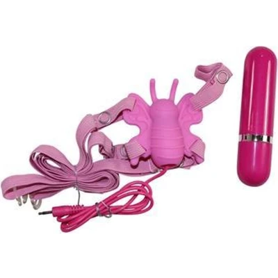 Afbeelding van Roze oplegvibrator met bandjes