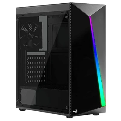 Afbeelding van ATX AeroCool Shard gehard glas RGB behuizing met glasplaat, zwart