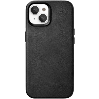 Afbeelding van Bio Leather Case MagSafe iPhone 15 Zwart