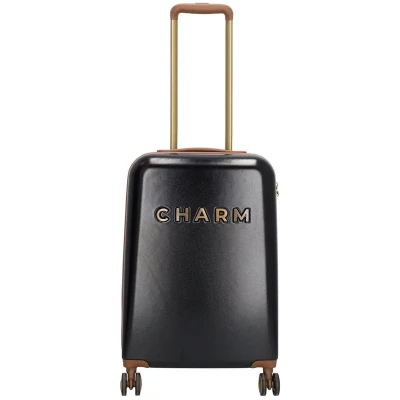 Afbeelding van Charm London Travel Trolley S zwart Harde Koffer