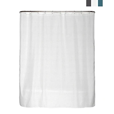 Afbeelding van arteneur® Premium Effen douchegordijn 180 cm x 200 met roestvrijstalen ringen anti schimmel structuurstof verzwaarde zoom, ondoorzichtig oppervlak, waterdicht en wasbaar