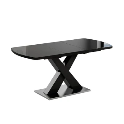 Afbeelding van Vicco Eettafel Chinto, Zwart, 120 x 80 cm Uitschuifbaar