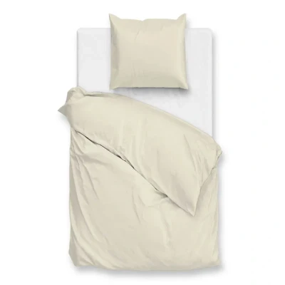 Afbeelding van Zohome Dekbedovertrek Percalle Deken Dekbed Beige 100% Katoen Perkal Uni 140x220 + 1 sloop 60/70 cm