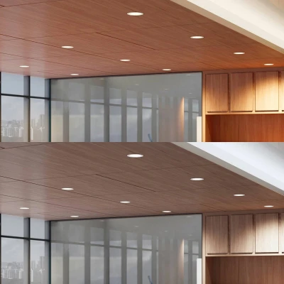 Afbeelding van PRIOS LED downlight CCT 1licht aluminium, kunststof H: 8.5 cm wit Inclusief lichtbron