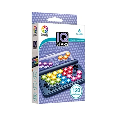 Afbeelding van Smart Games IQ Stars Puzzel voor kinderen Educatieve spellen 6 jaar of ouder Bordspel bevat 120 uitdagingen Kinderspelletjes