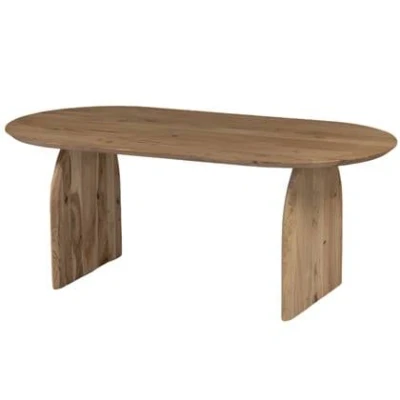 Afbeelding van Giga Meubel Eettafel Ovaal 200cm Naturel Mangohout